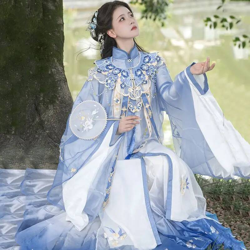 Embroidery Skirt - Двойной месяц [Лан Цзинь Луо] Новая