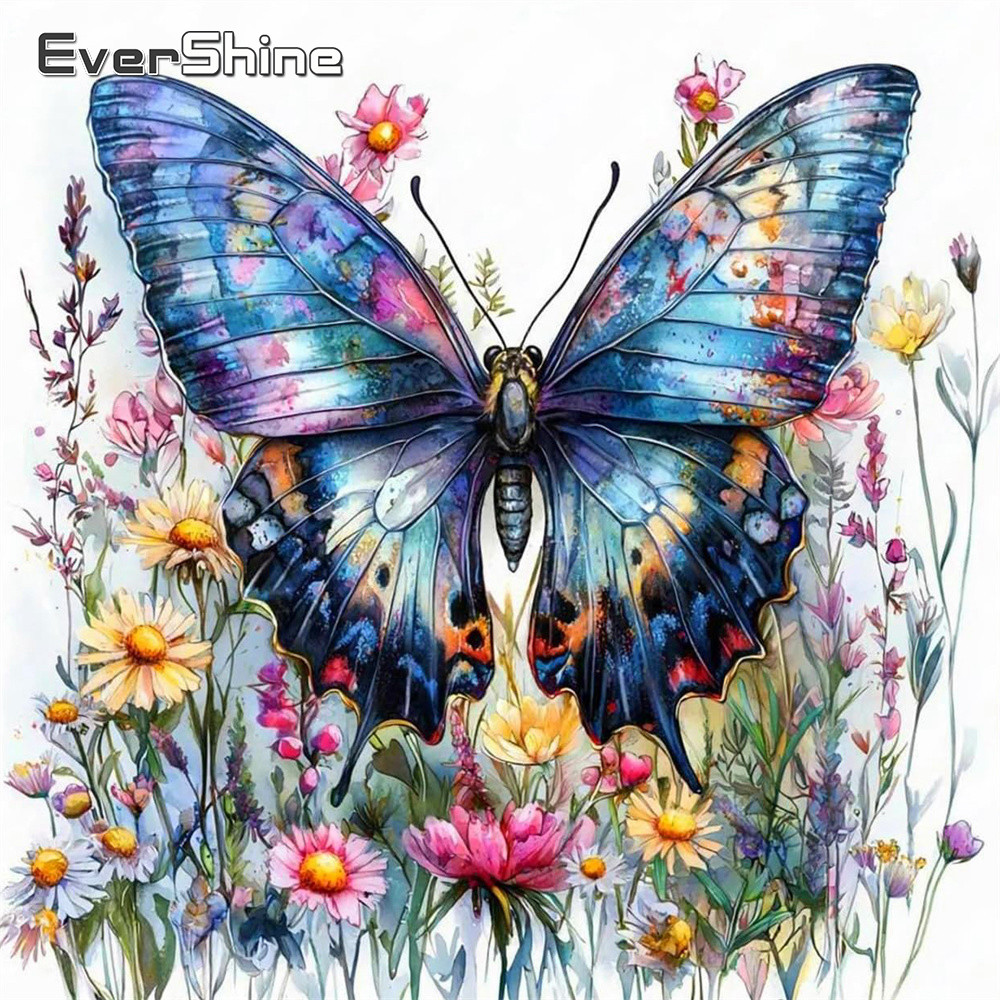 Embroidery Design Patterns Flowers - Набор для вышивания Evershine: бабочка, животные,