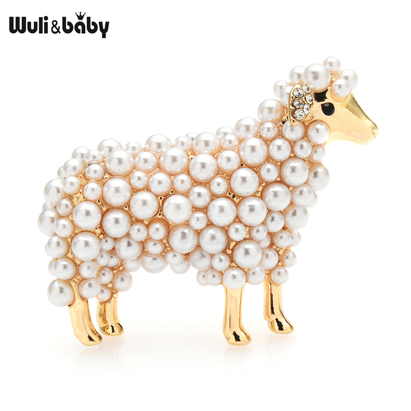 Embroidery Australia - Wuli&baby, 2 цвета, броши с жемчугом