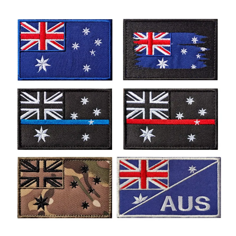 Embroidery Australia - Австралийский флаг, ИК Светоотражающие нашивки, Искусственная