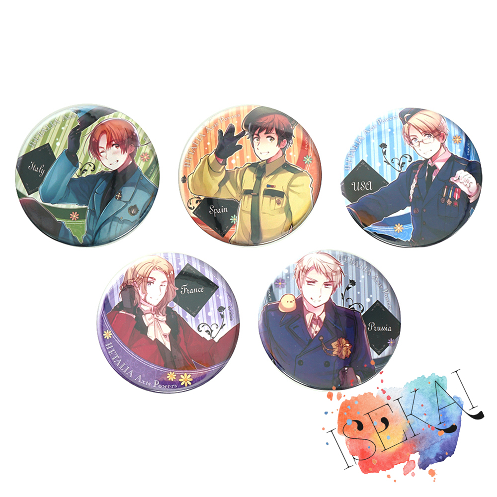 Embroidery Australia - Значки-броши по аниме Axis Power HETALIA: