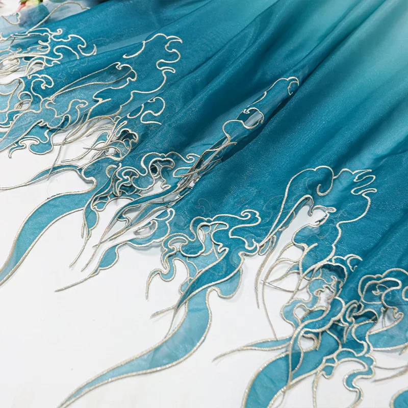 Embroidery Wedding - Ткань с вышивкой в китайском стиле,