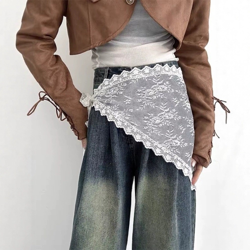 Embroidery Skirt - Юбка-полусолнце в корейском стиле с вышивкой