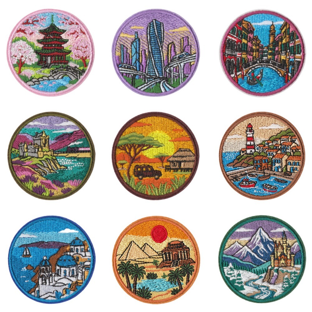 Embroidery Australia - Вышитая нашивка с узором городских достопримечательностей,