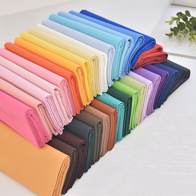 Linen Fabric Natural - Хлопковая поплиновая ткань однотонная: белая, красная,