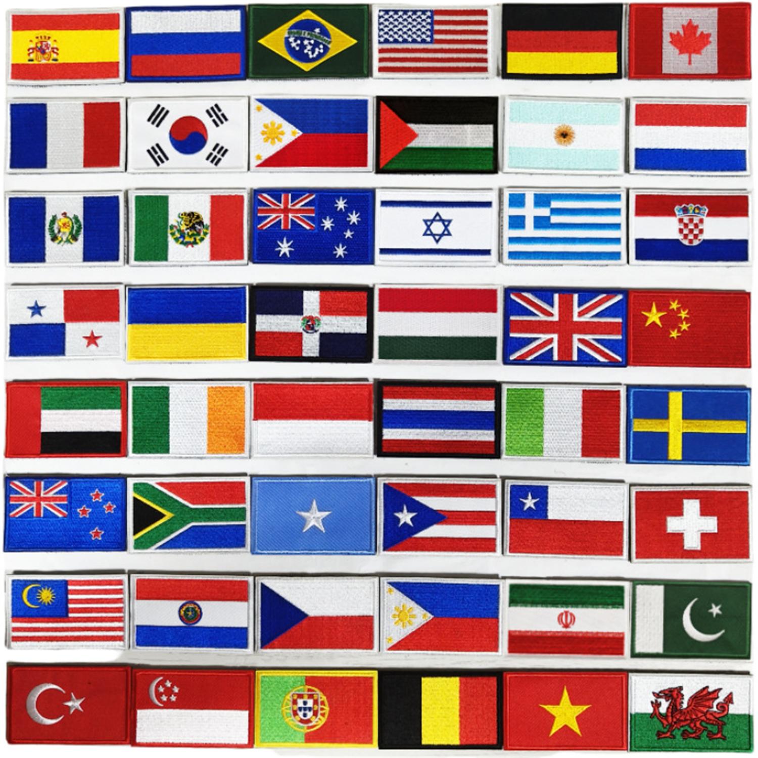 Embroidery Australia - Вышитые нашивки-флаги США, Великобритании, Канады, Австралии,