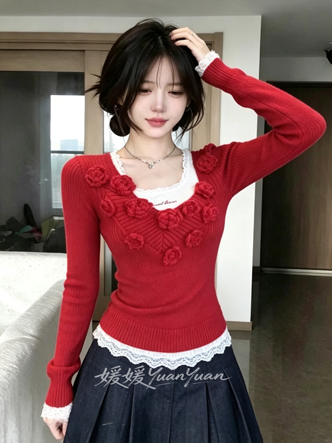 Женская модная вязаная кофта с – обзор и цена Embroidery Design 3D