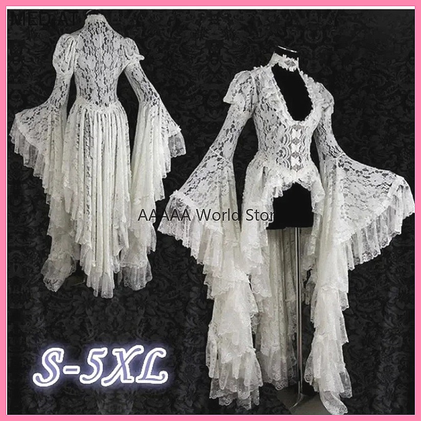 Готическое белое кружевное пла – обзор и цена Embroidery White