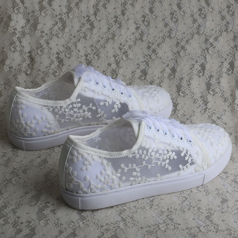 Белые кроссовки Wedopus для же – обзор и цена Embroidery Shoes