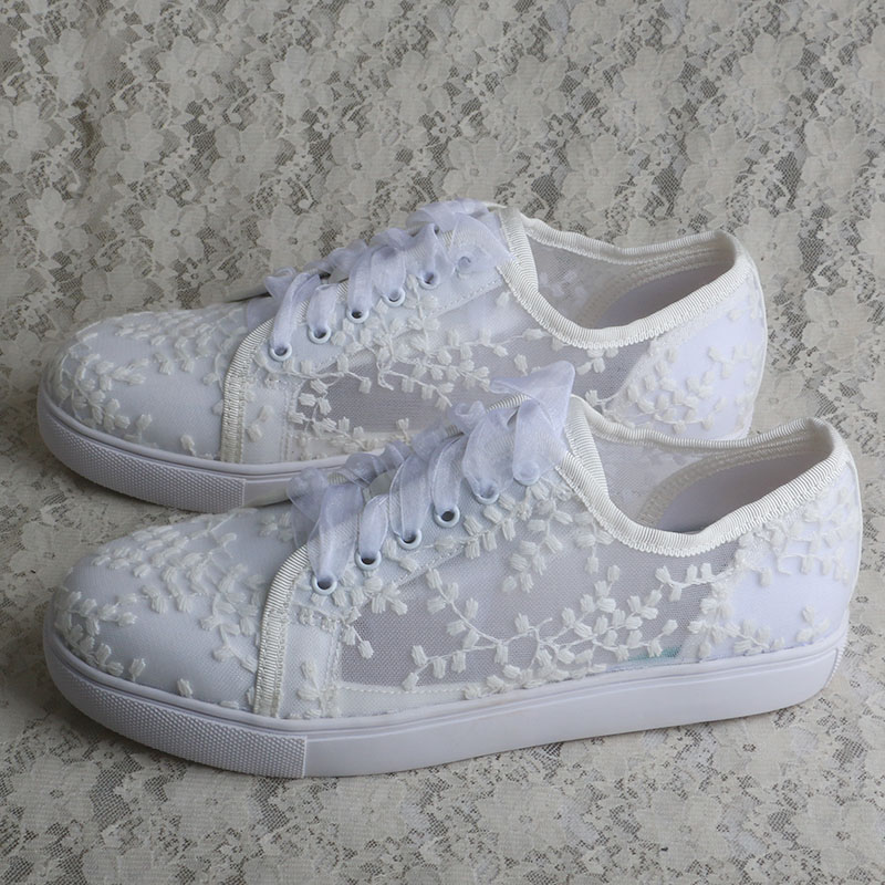 Белые кроссовки Wedopus для же – обзор и цена Embroidery Shoes