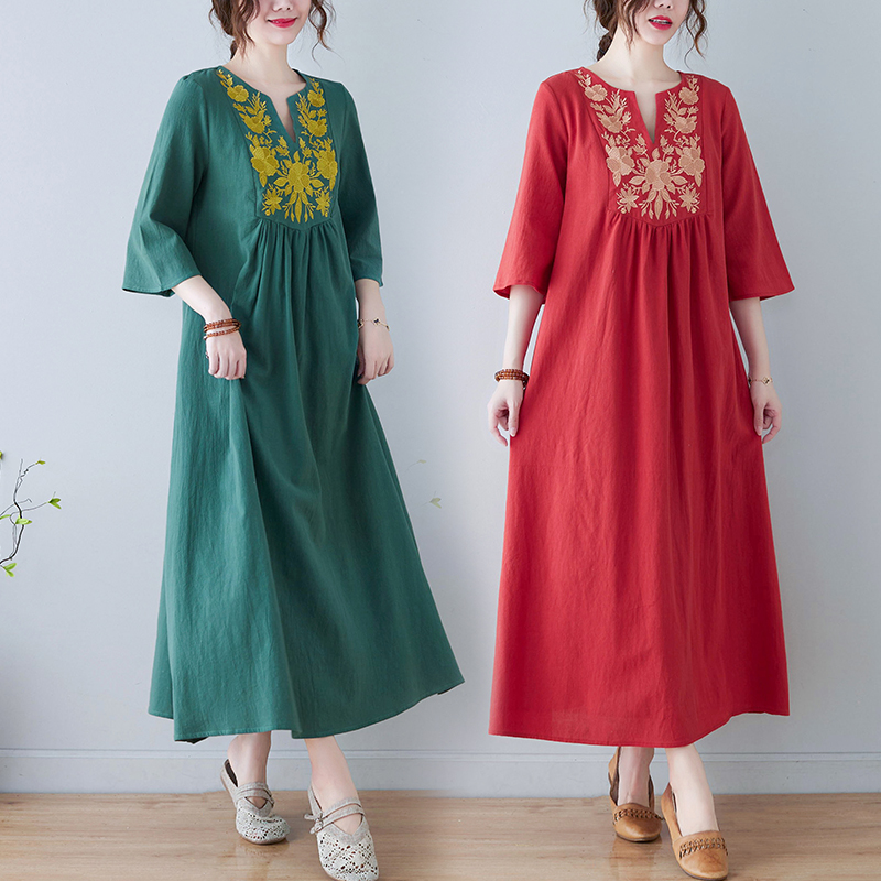 Новое женское летнее платье в  – обзор и цена Embroidery Skirt