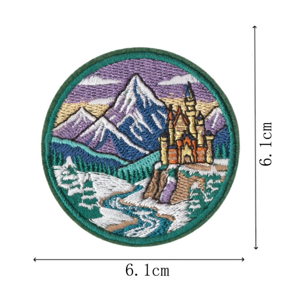 Вышитая нашивка с узором город – обзор и цена Embroidery Australia