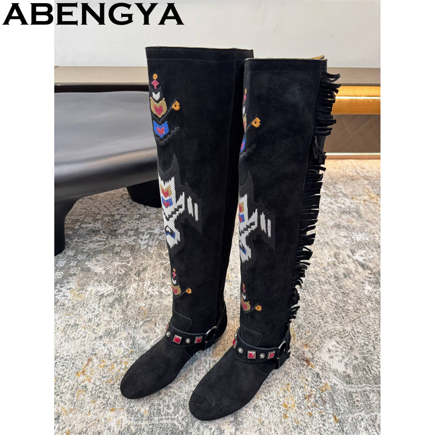 ABENGYA/2026, новые зимние сап – обзор и цена Embroidery On Leather