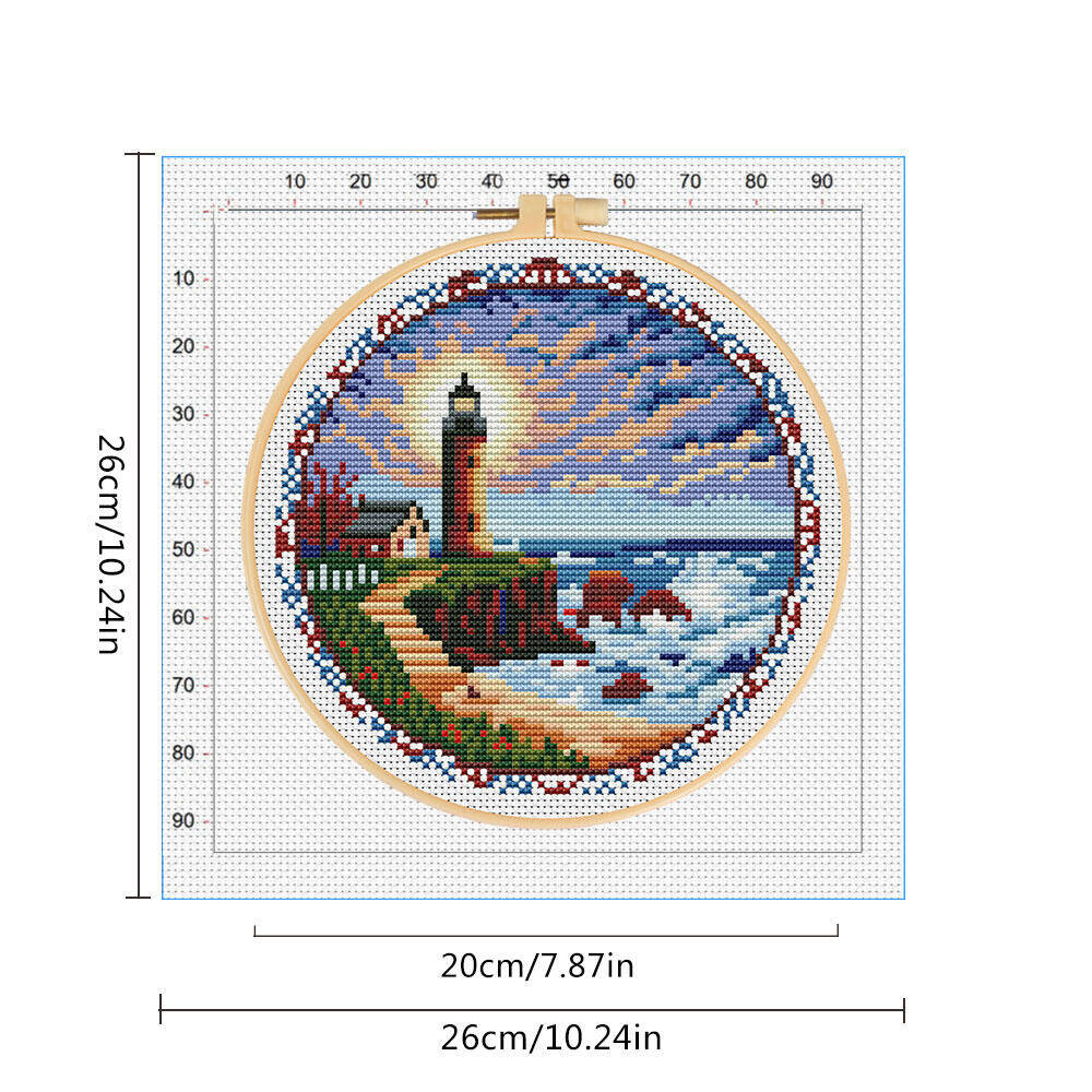 Вышивка крестиком Маяк с обруч – обзор и цена Embroidery Zone