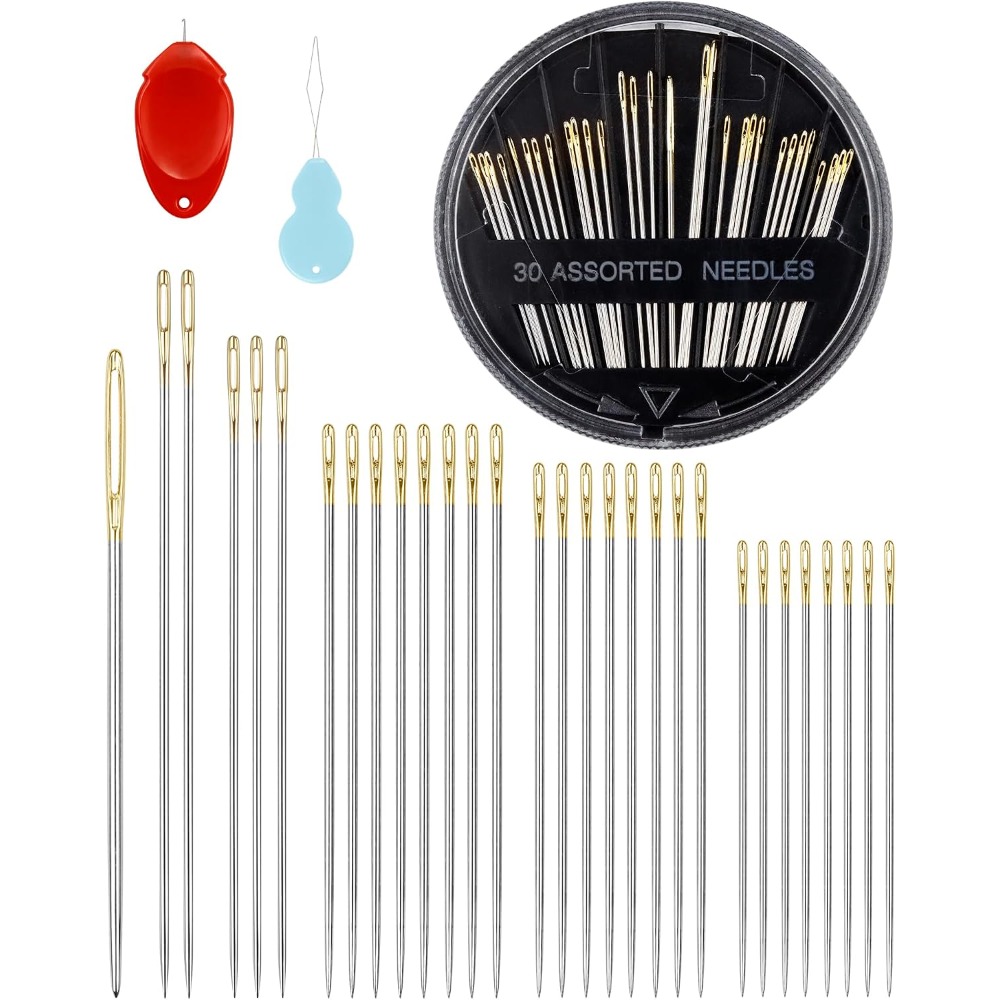 Набор из 30 стальных игл для р – обзор и цена Embroidery Needle