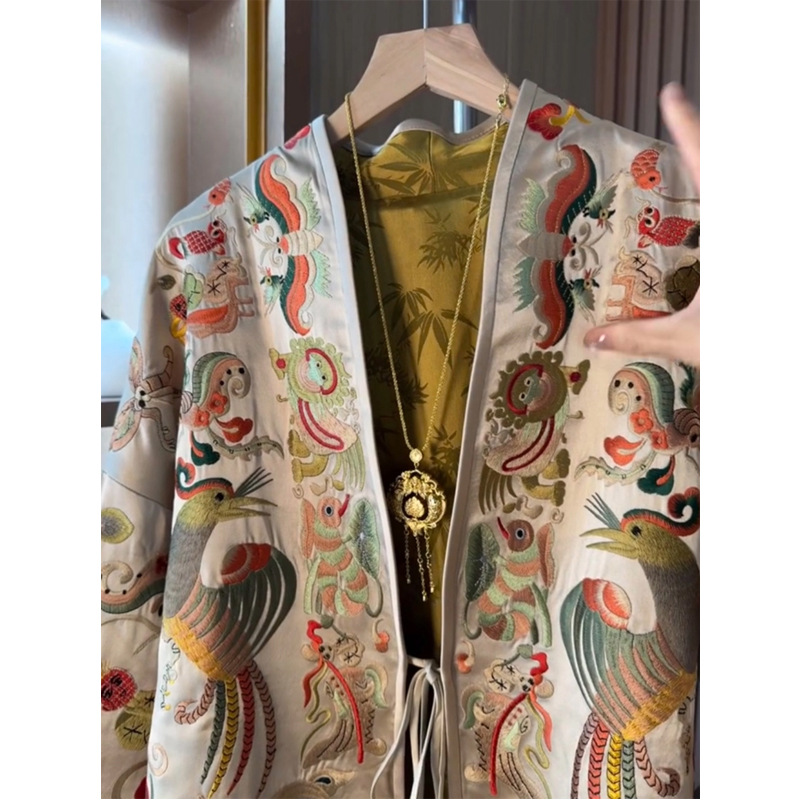 Новый кардиган-кимоно в китайс – обзор и цена Embroidery Fashion