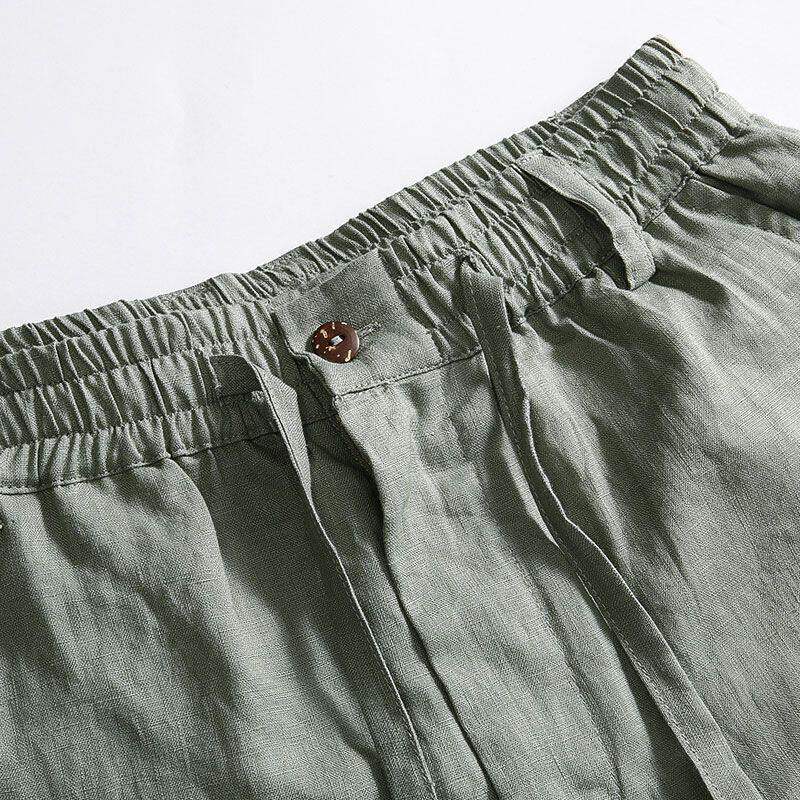 Мужские повседневные брюки из  – обзор и цена Linen Fabric Natural