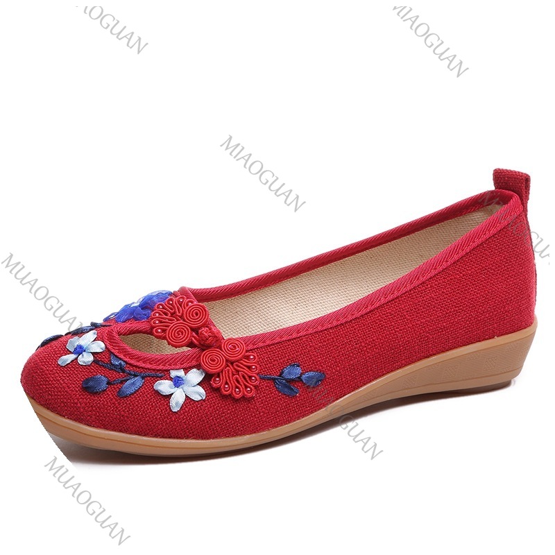 Женские туфли на танкетке с вы – обзор и цена Embroidery Shoes