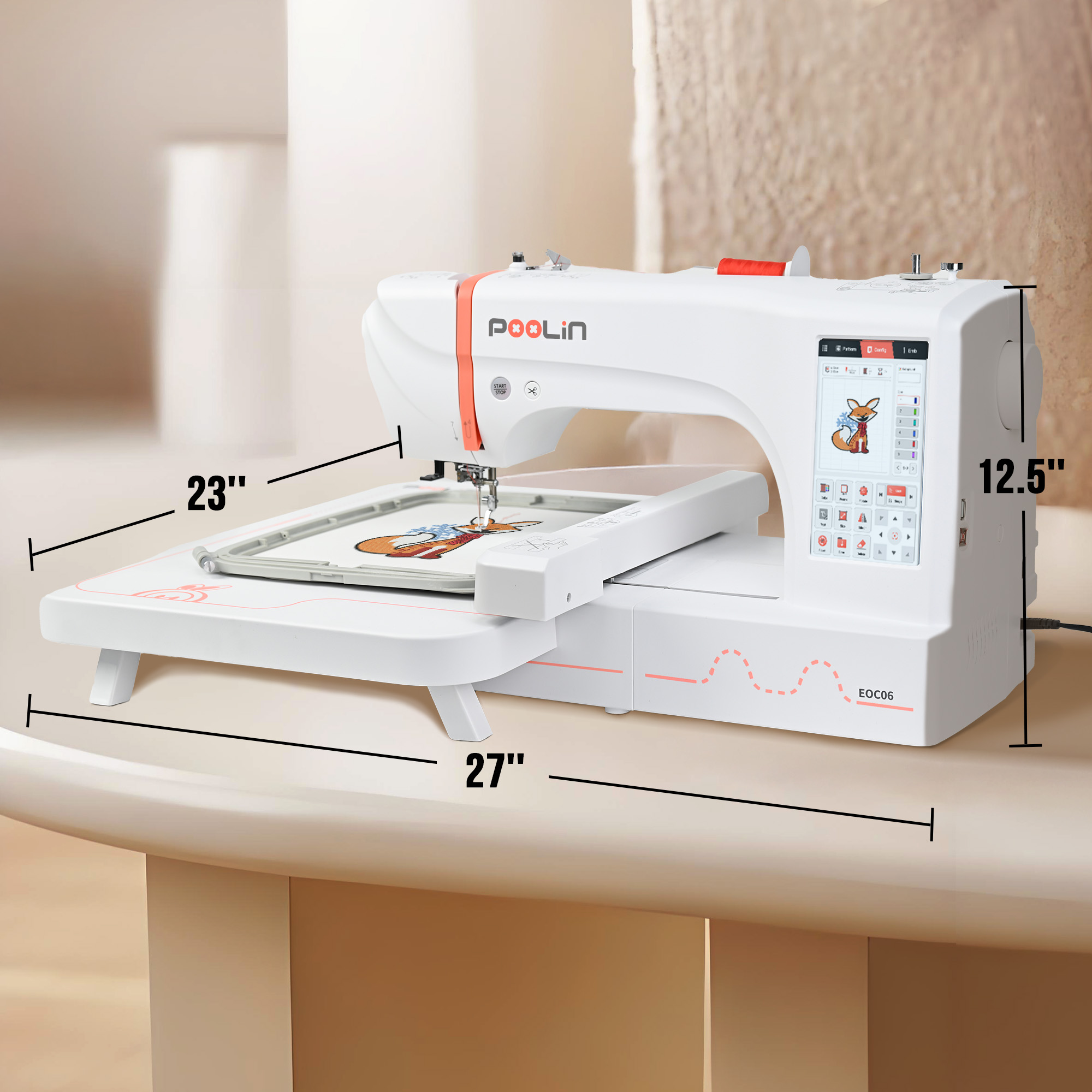 EOC06 PooLin Китай Лидер прода – обзор и цена Embroidery Machine China